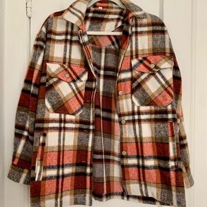 Oversized Flannel Jacket